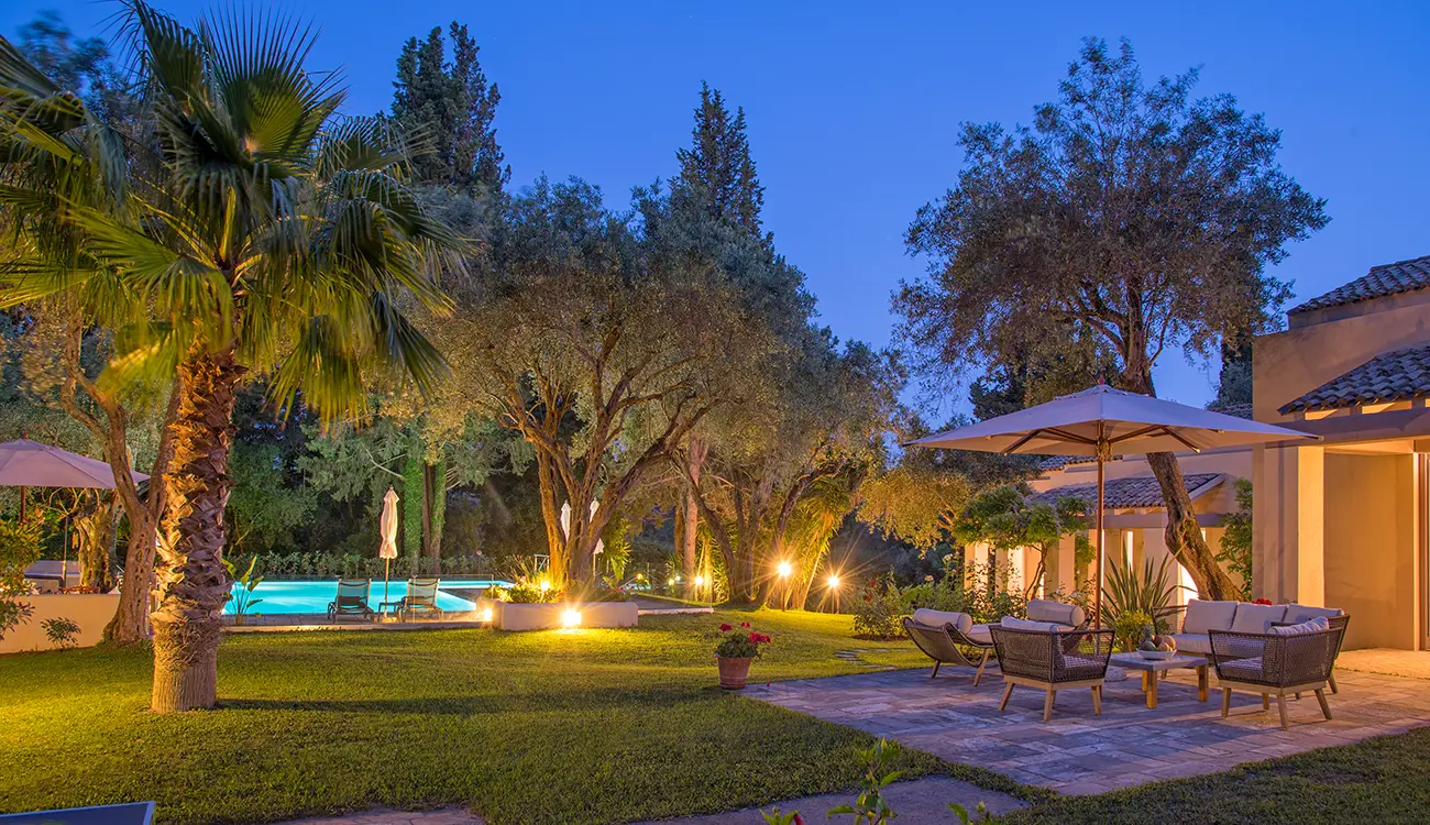 villa astron gouvia, cg villas, exteriors 1