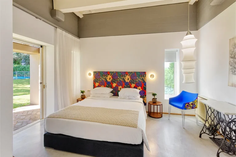 villa astron gouvia, cg villas, master bedroom 3